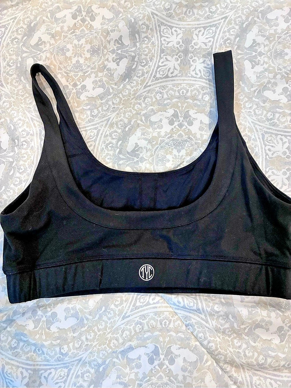 TYR Black Sports Bra Size XL Like New
